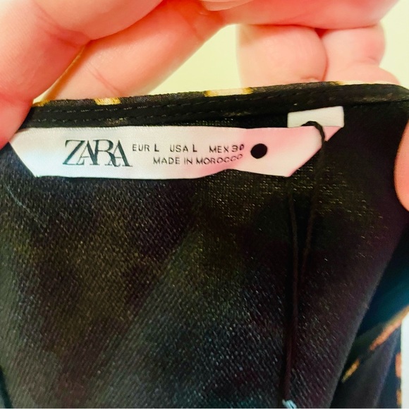 Zara Léopard Print Sheath Dress Large NWT NEW! - Picture 6 of 9